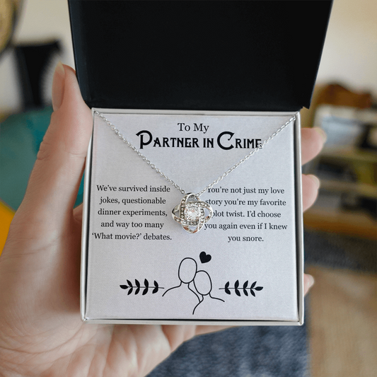 Couples Jewelry – For My Partner in Chaos Necklace Gift