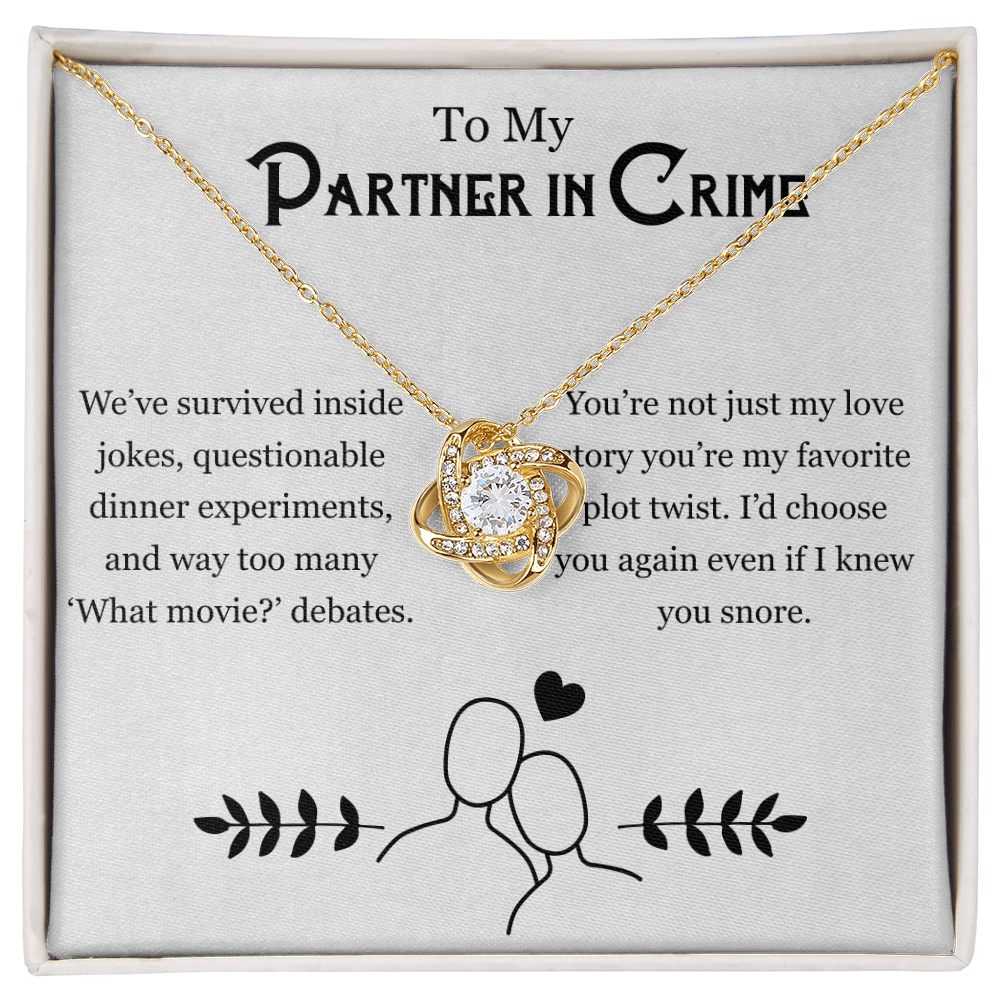 Couples Jewelry – For My Partner in Chaos Necklace Gift