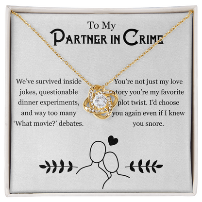 Couples Jewelry – For My Partner in Chaos Necklace Gift