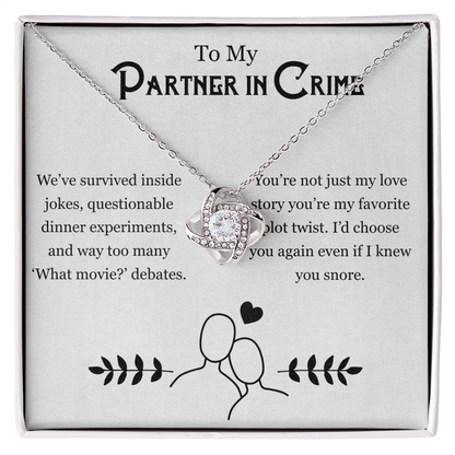 Couples Jewelry – For My Partner in Chaos Necklace Gift