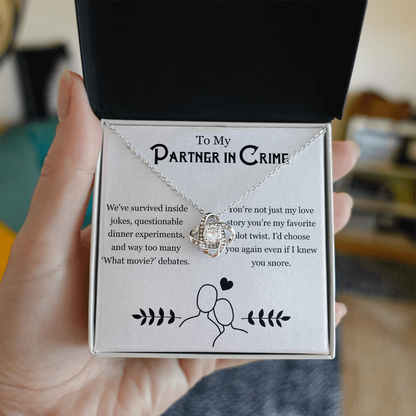 Couples Jewelry – For My Partner in Chaos Necklace Gift