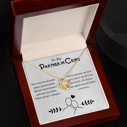 Couples Jewelry – For My Partner in Chaos Necklace Gift