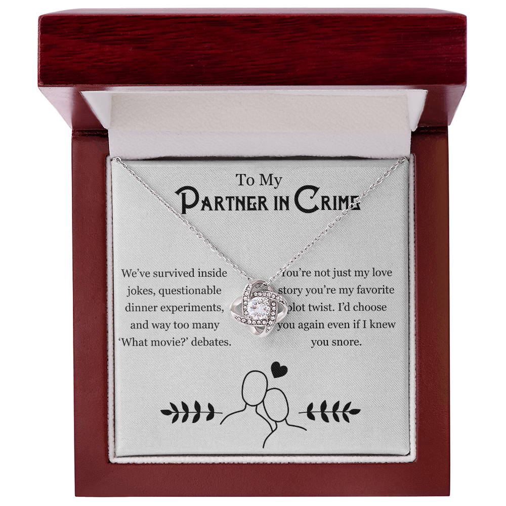 Couples Jewelry – For My Partner in Chaos Necklace Gift