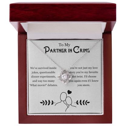 Couples Jewelry – For My Partner in Chaos Necklace Gift